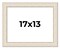 13x17 Weathered Picture Frame with UV-Resistant Acrylic & Acid Free Backing, Available in 5 Finishes - Black, Gold, Red, White, Natural